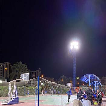 Basketball Court Lighting Project in Egypt