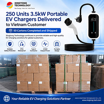 Vietnam Customer 3.5kW Portable EV Charger Supply Project