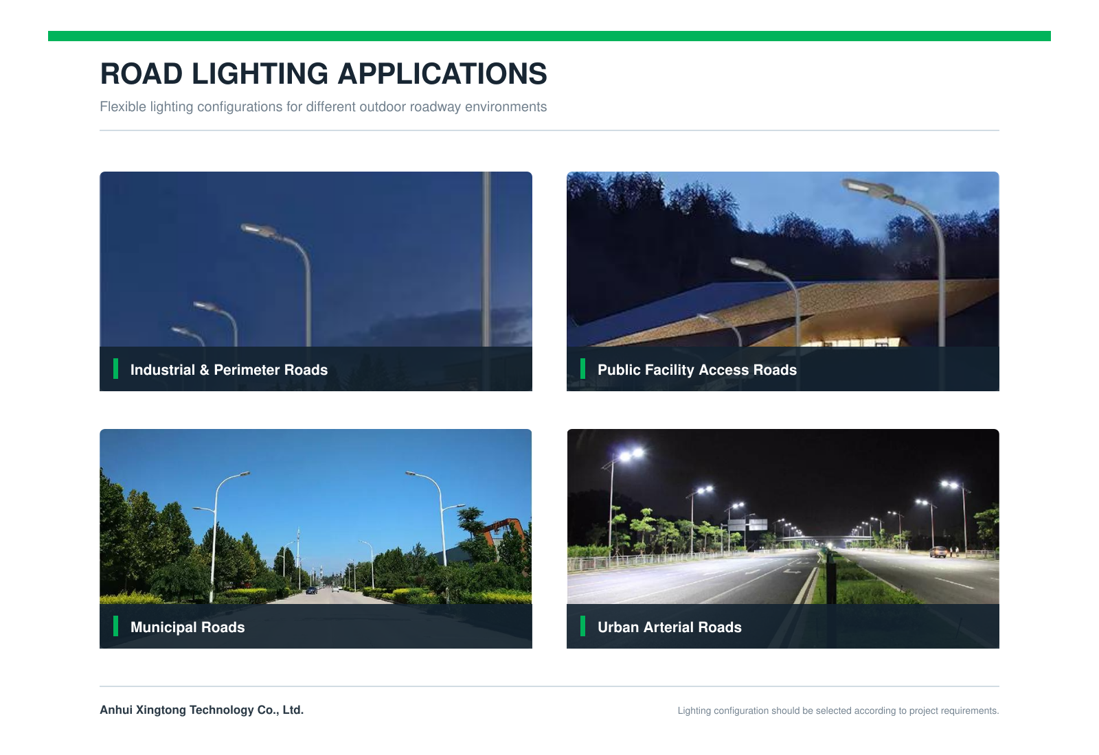 XT-SLH LED Street Light Road Lighting Applications