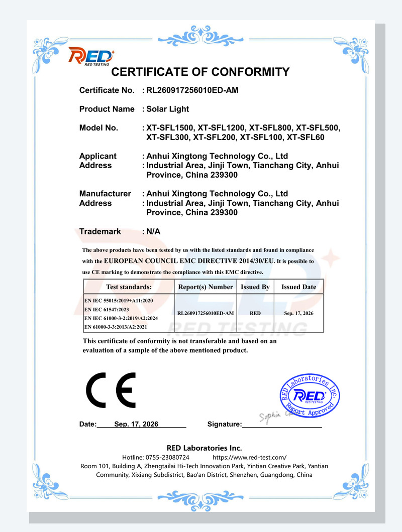 EMC Certificate EMC Certificate
