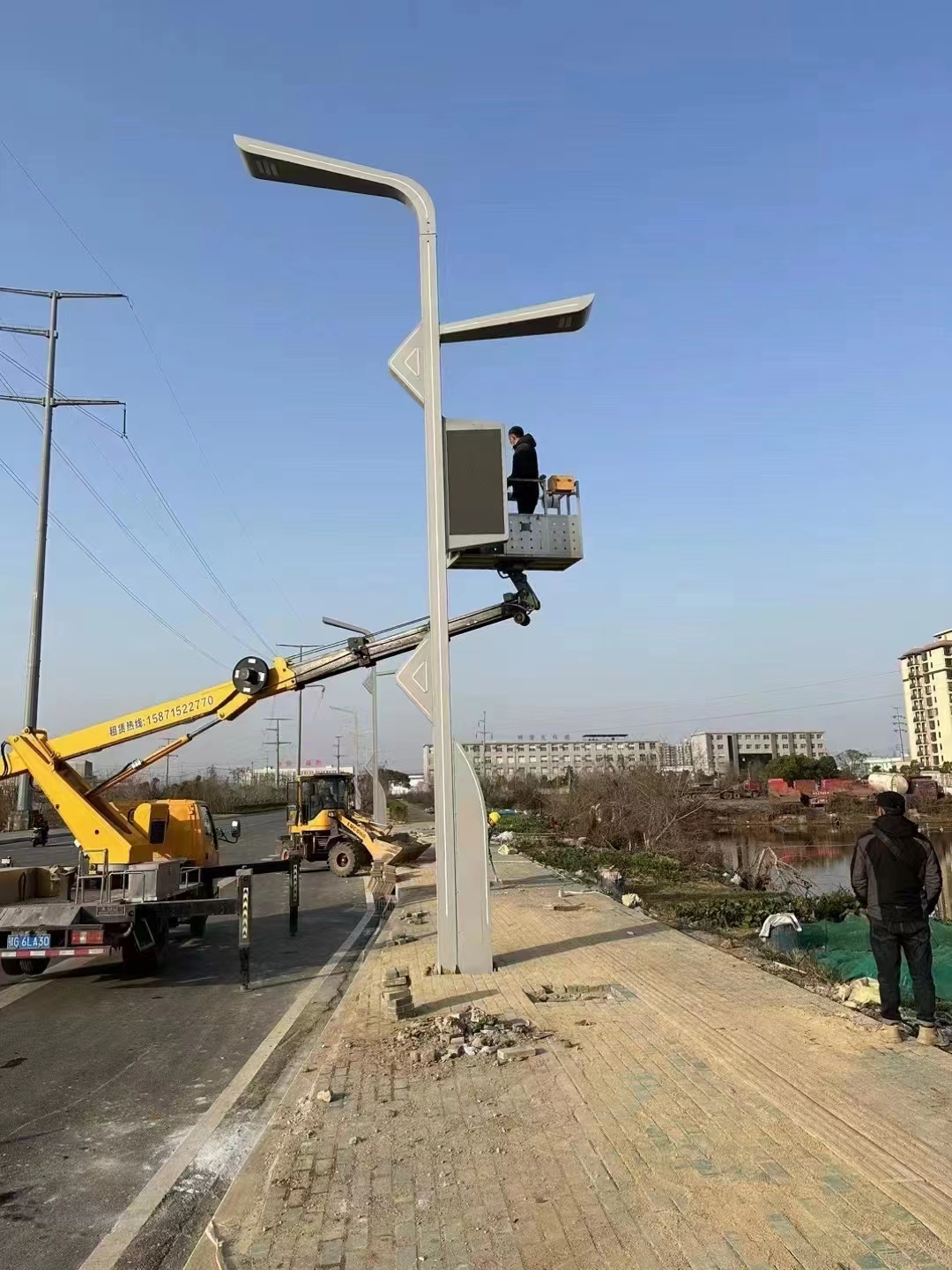 Smart Poles manufactured and installed by Anhui Xingtong Technology Co., Ltd