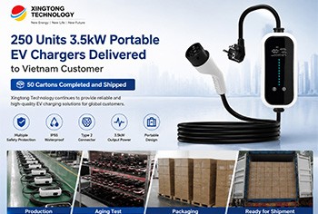 Anhui Xingtong Technology Successfully Completed Production of 250 Units 3.5kW Portable EV Chargers for Vietnam Customer