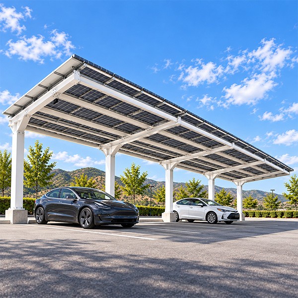 Commercial Solar Carport System with Steel Structure