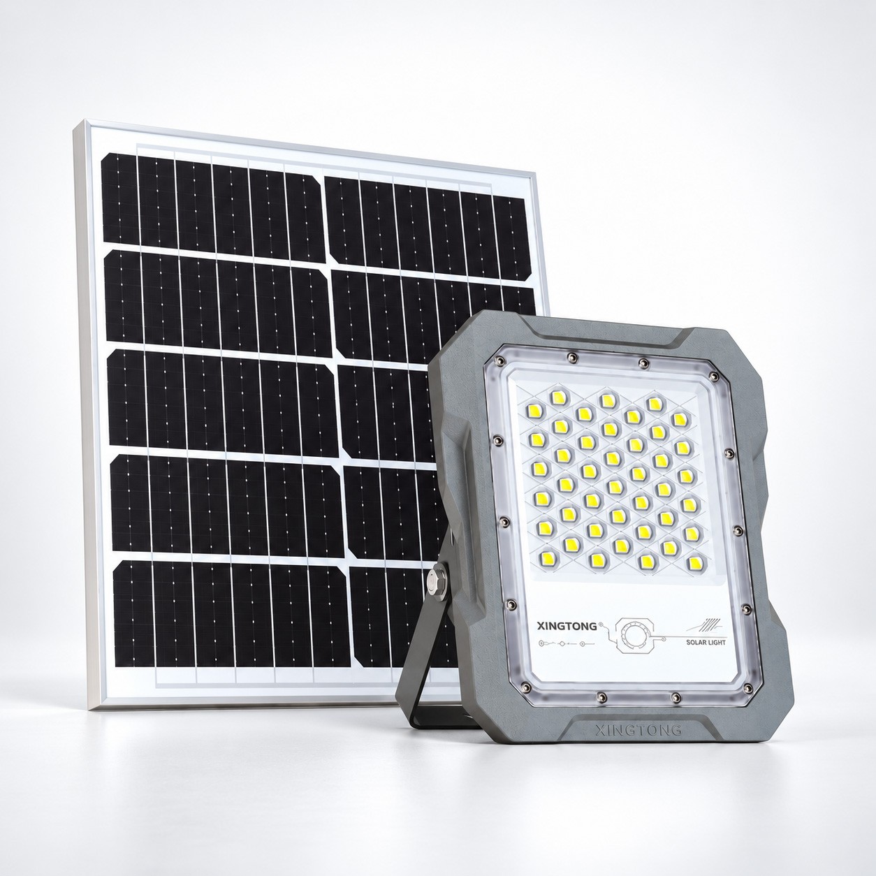Solar LED Flood Light with Separate Solar Panel | 60W–1500W